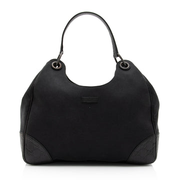 Gucci Canvas Guccissima Leather Colbert Hobo (SHF-CpDvCj)