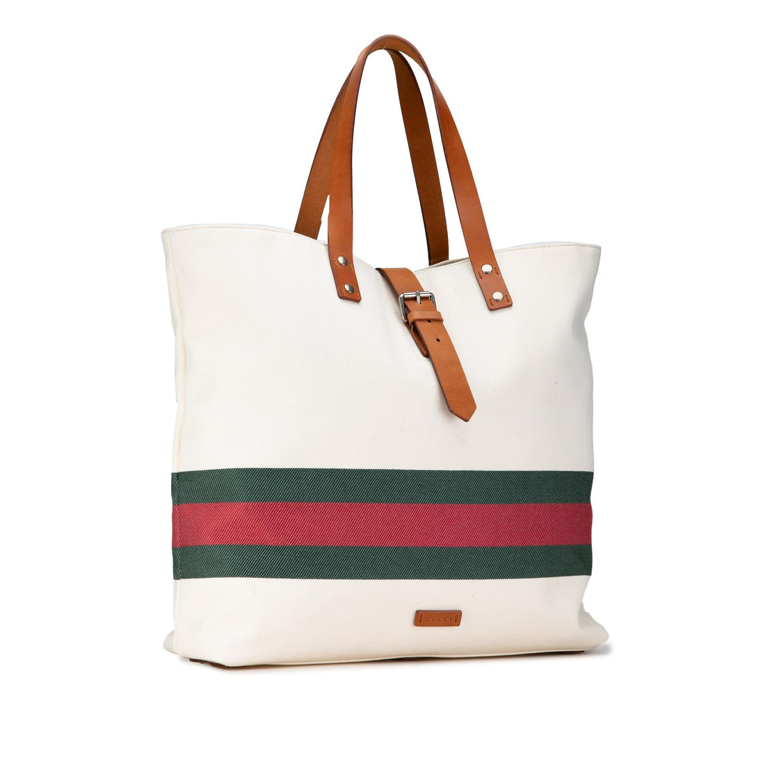 Gucci Canvas Web Tote (SHG-Wgx5wH)