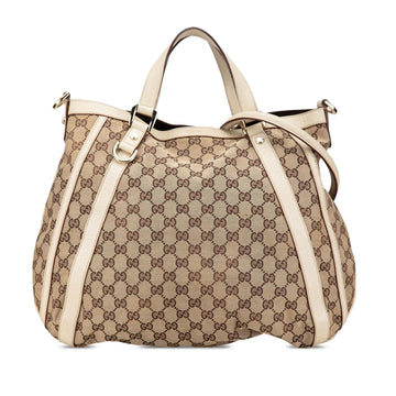 Gucci GG Canvas Abbey D Ring Convertible Satchel
