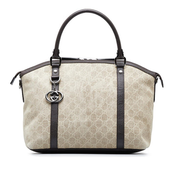 Gucci GG Canvas Charm Dome Satchel (SHG-MOjlZ6)