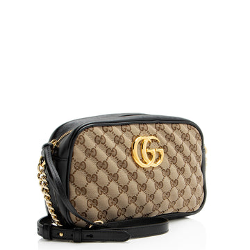 Gucci MatelaVSe GG Canvas GG Marmont Small Shoulder Bag