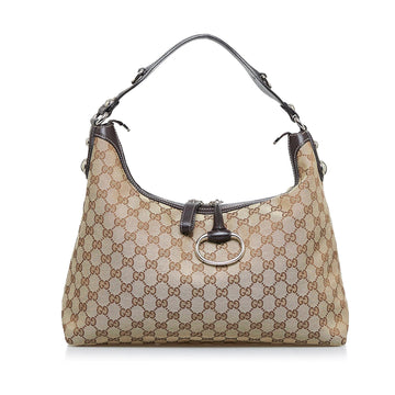 Gucci GG Canvas Icon Bit Satchel (SHG-u2vEb8)