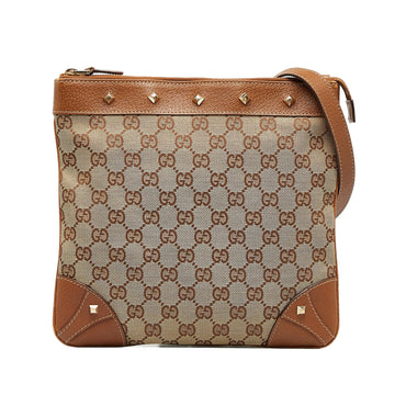 Gucci GG Canvas Nailhead Crossbody (SHG-Mehcnj)