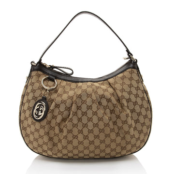 Gucci GG Canvas Sukey Hobo (SHF-tXECDm)