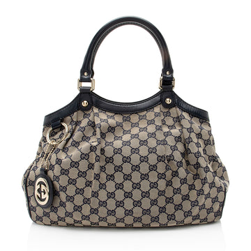 Gucci GG Canvas Sukey Medium Tote (SHF-Bw59AB)