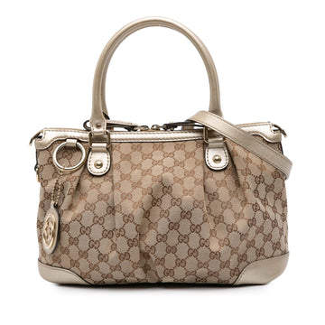 Gucci GG Canvas Sukey Satchel