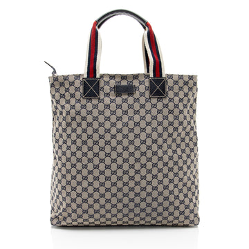 Gucci GG Canvas Web N/S Large Tote