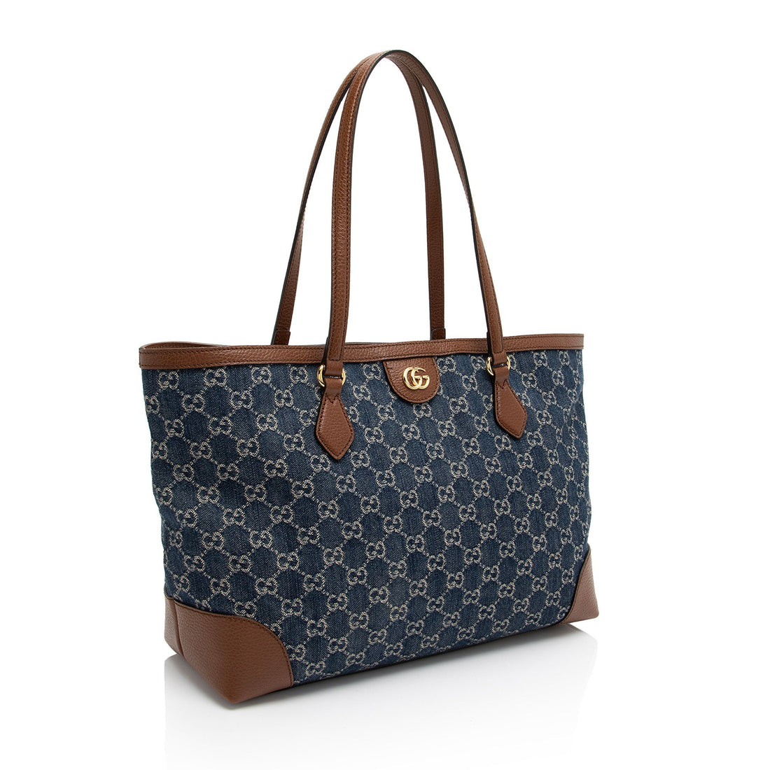 Gucci GG Denim Ophidia Medium Tote (SHF-qNfSkO)