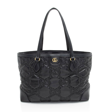 Gucci Jumbo GG Matelasse Medium Tote (SHF-GyLDDY)