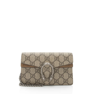 Gucci GG Supreme Dionysus Super Mini Bag (SHF-DMxT6L)