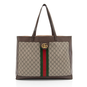Gucci GG Supreme Ophidia Medium Soft Tote (SHF-ECoB9m)