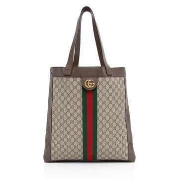 Gucci GG Supreme Ophidia Soft Vertical Large Tote (SHF-HKSf8C)