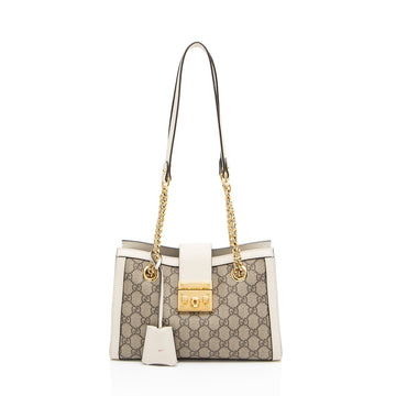 Gucci GG Supreme Padlock Chain Small Shoulder Bag