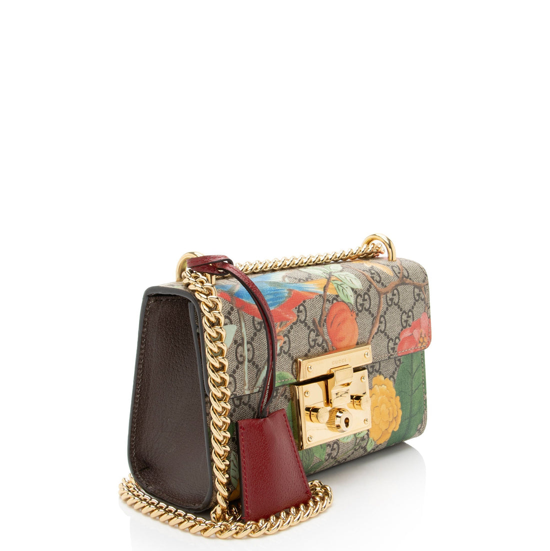 Gucci GG Supreme Tian Padlock Small Shoulder Bag
