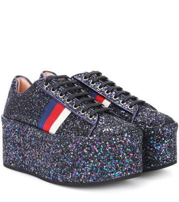 GUCCI PeCSy Glitter Platform Sneakers