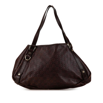 Gucci Guccissima Abbey D Ring Shoulder Bag (SHG-SjE2EC)
