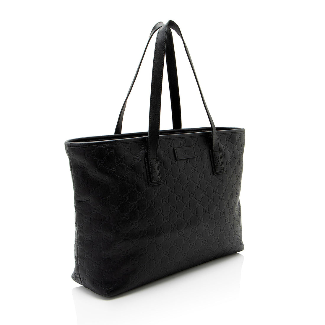 Gucci Guccissima Leather Classic Medium Zip Tote (SHF-CnrScb)
