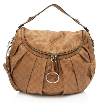 Gucci Guccissima Leather Icon Bit Hobo (SHF-j0VSTS)