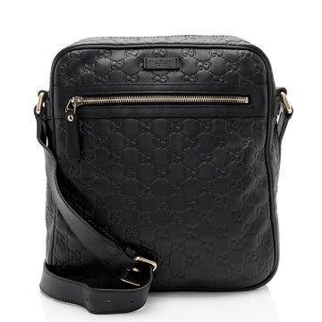 Gucci Guccissima Leather Messenger (SHF-poP2VB)