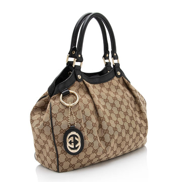Gucci VS Canvas Sukey Medium Tote (SHF-VHUhKL)