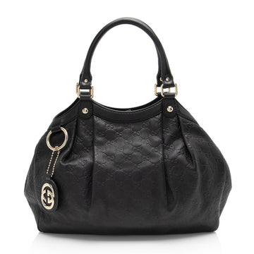 Gucci Guccissima Leather Sukey Medium Tote (SHF-BFijXk)