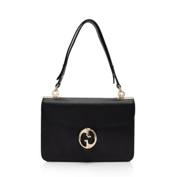 Gucci Leather 1973 Flap Medium Shoulder Bag (SHF-T6hZOI)