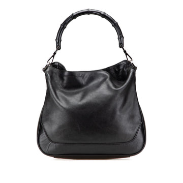 Gucci Leather Bamboo Satchel