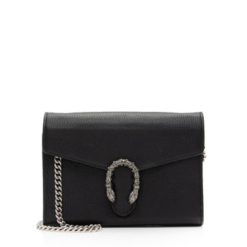 Gucci Leather Crystal Dionysus Chain Wallet (SHF-fJzaNK)