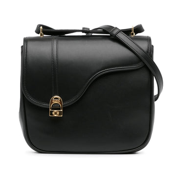 Gucci Leather Equestrian Crossbody (SHG-mxa1tl)