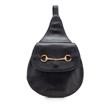 Gucci Leather Horsebit Sling Bag