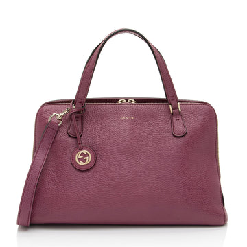 Gucci Leather Lady Dollar Satchel