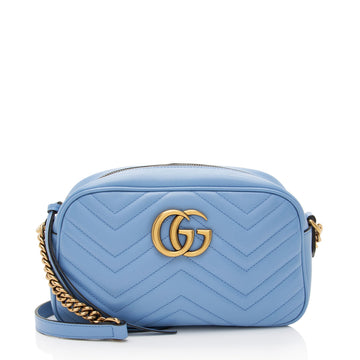 Gucci Matelasse Leather GG Marmont Small Shoulder Bag