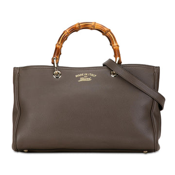 Gucci Medium Bamboo Shopper Satchel (SHG-7U1sqA)