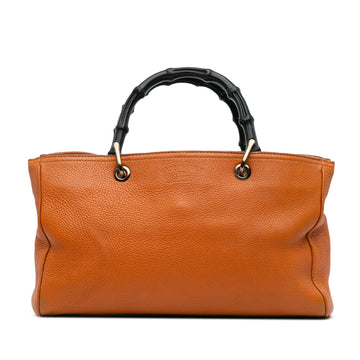 Gucci Medium Calfskin Bamboo Shopper Satchel
