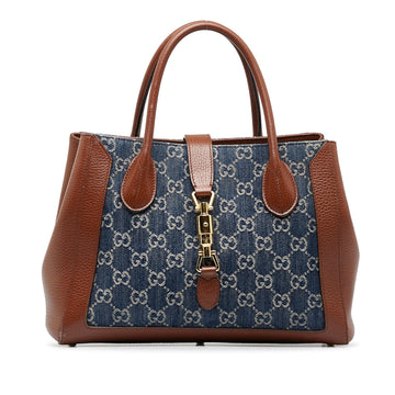 Gucci Medium GG Denim Jackie 1961 Tote (SHG-ECb5aI)