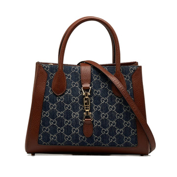 Gucci Medium GG Denim Jackie 1961 Tote (SHG-1r0eCA)