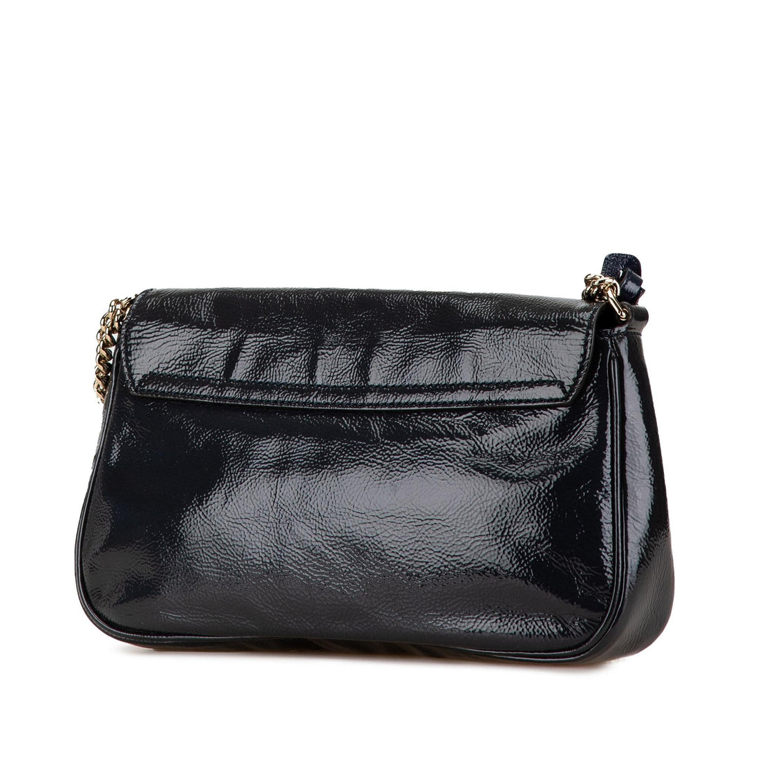 Gucci Medium Patent Soho Chain Flap Crossbody (SHG-HA9Vt3)