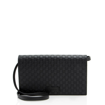 Gucci Microguccissima Leather Wallet Crossbody (SHF-RljdLh)