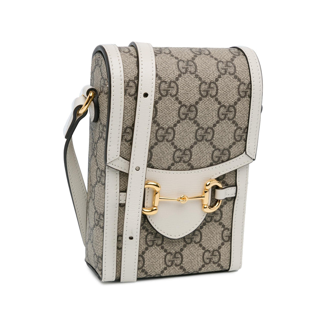 Gucci Mini GG Supreme Horsebit 1955 Crossbody Bag (SHG-aKOQUF)