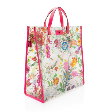 Gucci PVC Leather Flora Tote - FINAL SALE