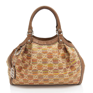 Gucci Raffia Sukey Medium Tote (SHF-M16KEC)