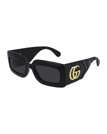 GUCCI THICK RECTANGULAR INJECTION SUNGLASSES CS0811S