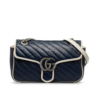 Gucci Small GG Marmont Matelasse Crossbody Bag (SHG-gXAVST)