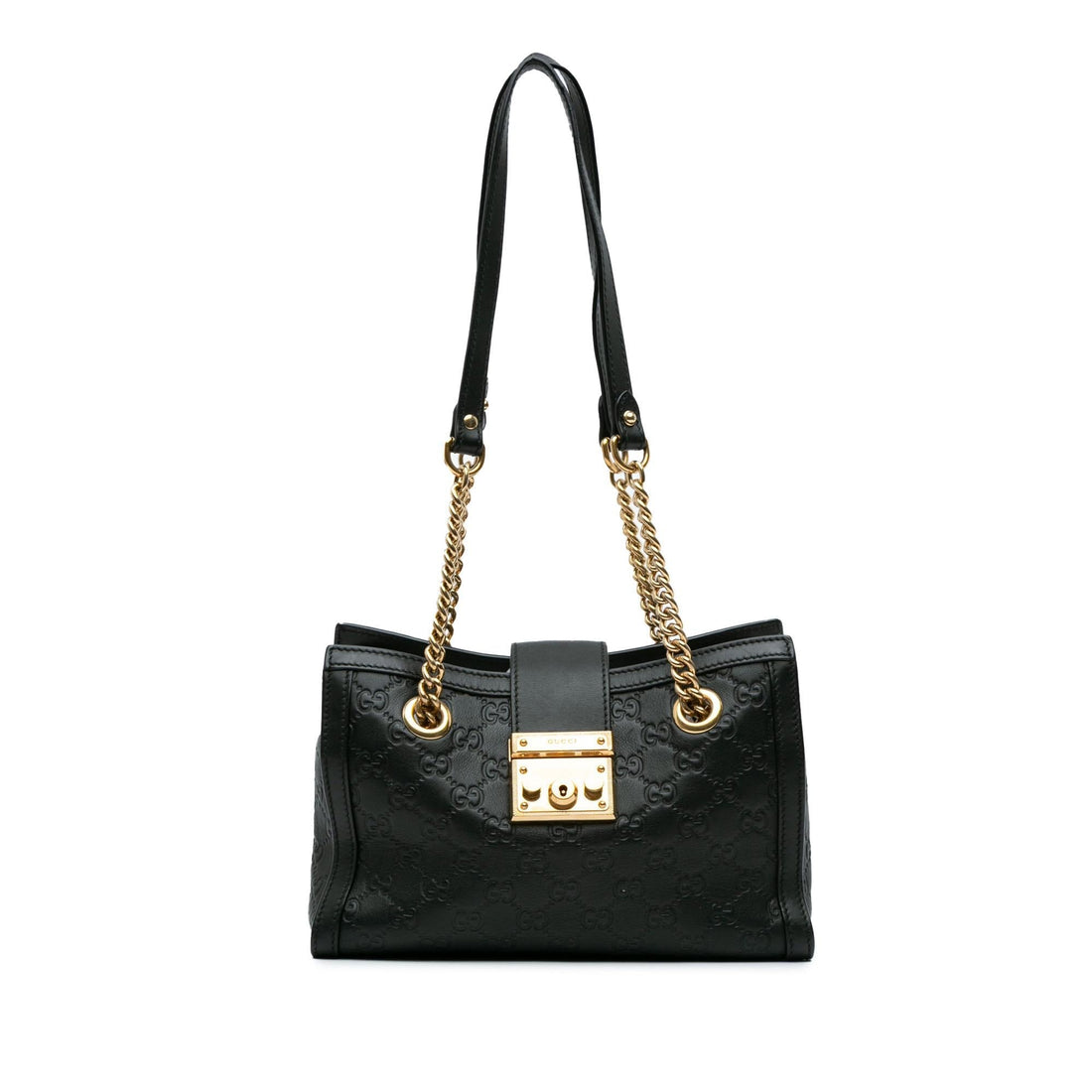 Gucci Small Guccissima Padlock Tote (SHG-xLAbOa)