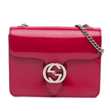 Gucci Small Polished Calfskin Interlocking G Dollar Crossbody