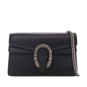 Gucci Super Mini Dionysus Leather Crossbody Bag (SHG-vzVSCv)