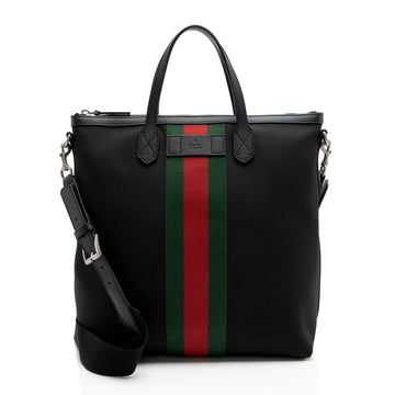 Gucci Techno Canvas Web Vertical Messenger (SHF-QCAJfR)