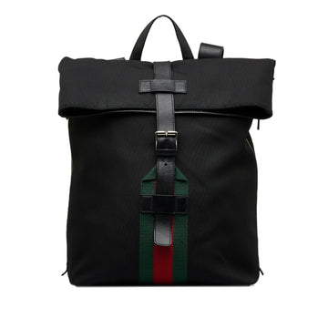 Gucci Techno Web Fold Over Backpack (SHG-MLgr7B)