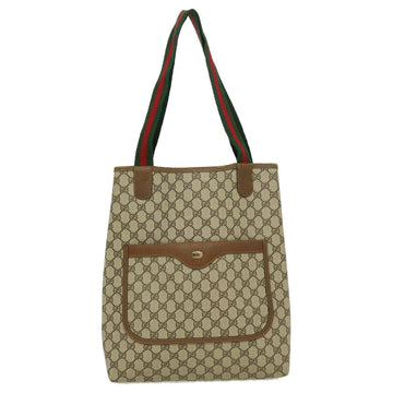 GUCCI WEB SHERRY LINE CS CANVAS TOTE