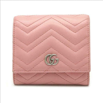 GUCCI CS Marmont Chevron Quilted Flap Wallet